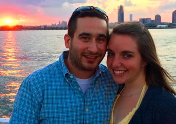 Tenafly EMT David Novick, left, and his wife, who has started a GoFundMe for his parents.