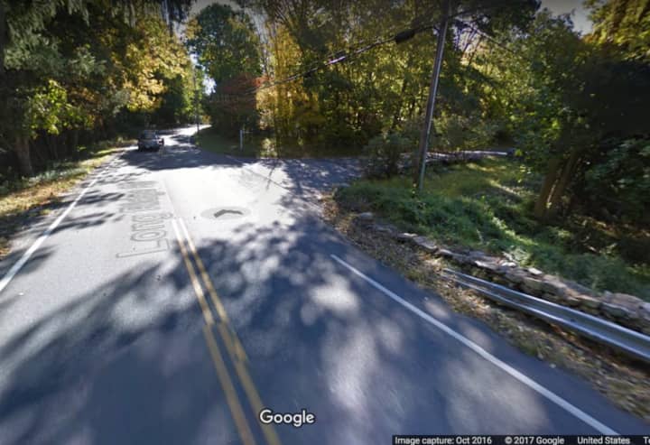 The intersection of Fox Hill Road, where the double murder/suicide occurred, and Long Ridge Road in Pound Ridge.