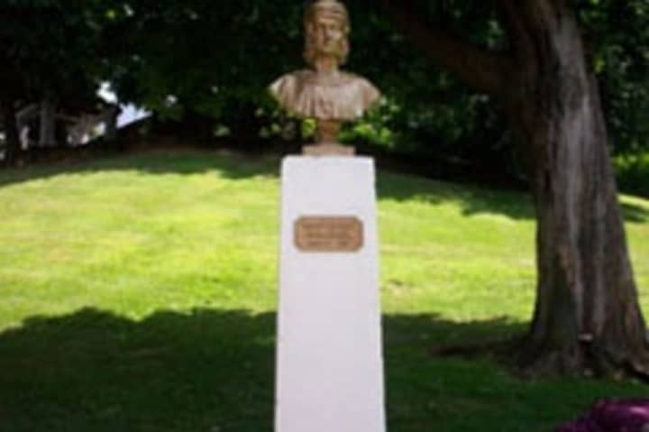 This statue of Christopher Columbus was damaged in Yonkers.