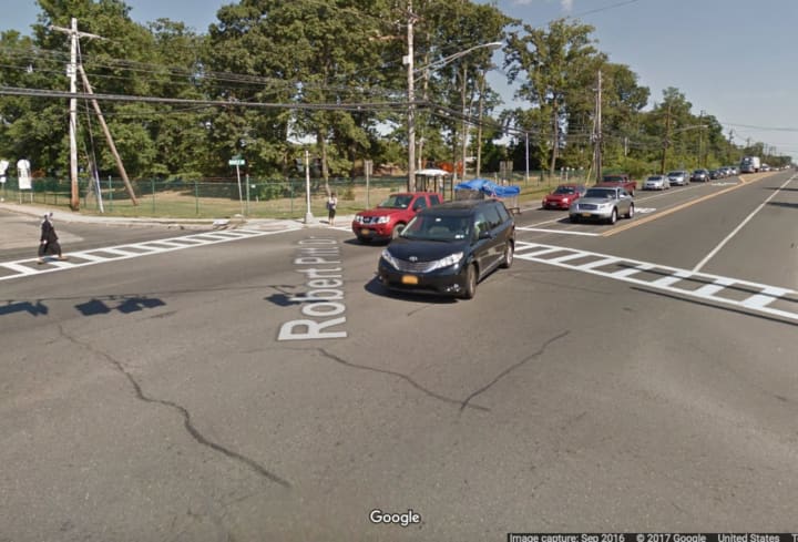 A pedestrian was hit by a vehicle while crossing Route 59 in Monsey.