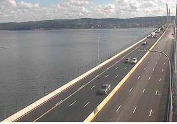 Traffic is flowing freely on the old Tappan Zee Bridge after the early morning fire.