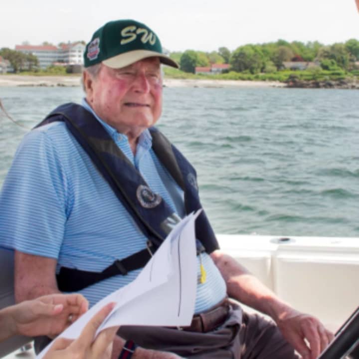 George H.W. Bush on his 93rd birthday on June 12.