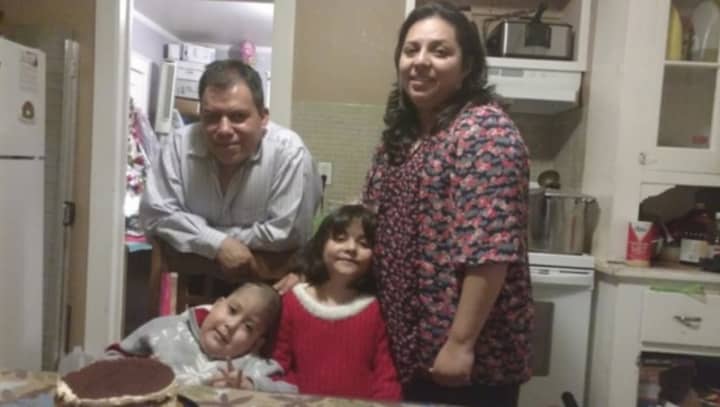 Noel Lopez-Reyes and his family in Port Chester.