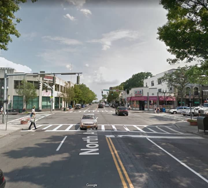 A pedestrian was struck at the intersection of North Avenue and Main Street in New Rochelle.