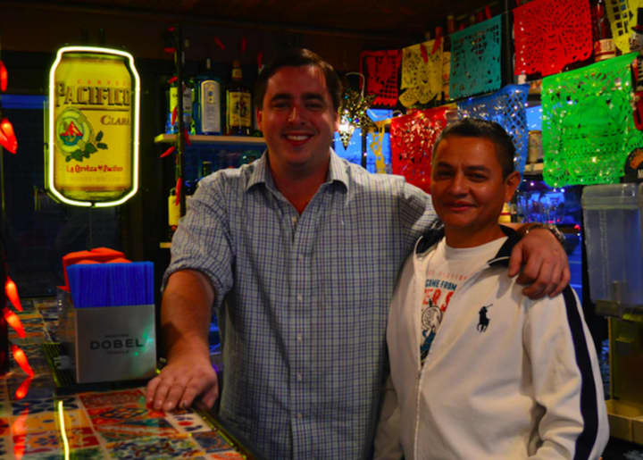 Business partners Ryan Gillespie and Nicho Guevara look forward to opening Tequila Revolucion in Fairfield this month.
