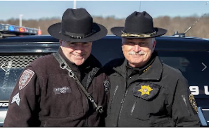 Sgt. David Campbell and Sheriff Carl DuBois