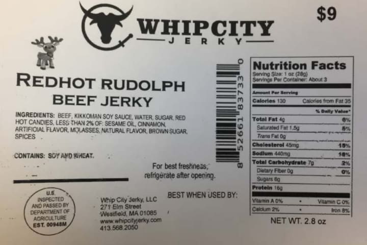 Whip City Jerky has recalled more than 1,000 pounds of products nationwide.