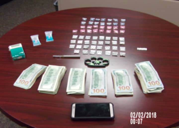 Drugs and paraphernalia seized during a state police traffic stop in Lagrange.