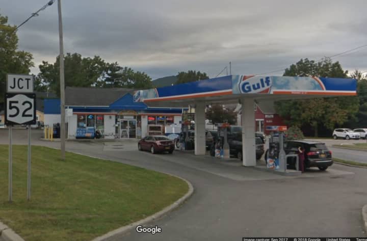 Police are asking for helping to find the person who robbed the gas station in Fishkill.
