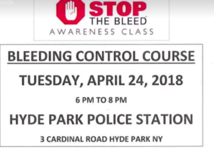 Hyde Park Police are hosting free life-saving &quot;STOP the Bleed&quot; training on April 24.