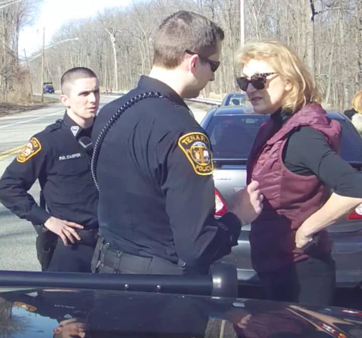 Caren Z. Turner got face-to-face with Tenafly police officers during a routine traffic stop with her daughter.