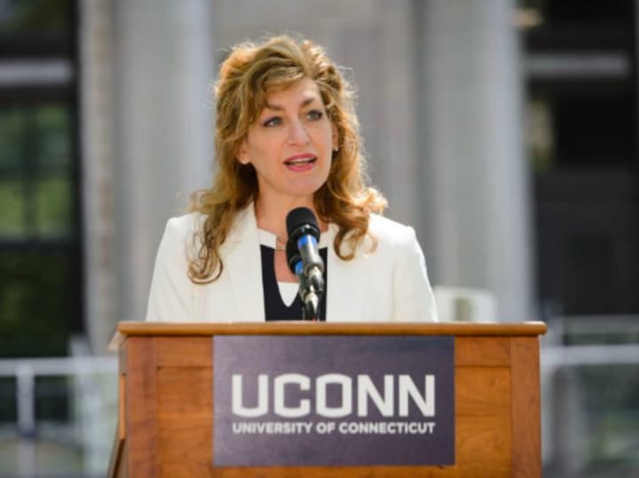 University of Connecticut President Susan Herbst announced on Monday that she will step down next year, at the end of her eight-year contract.