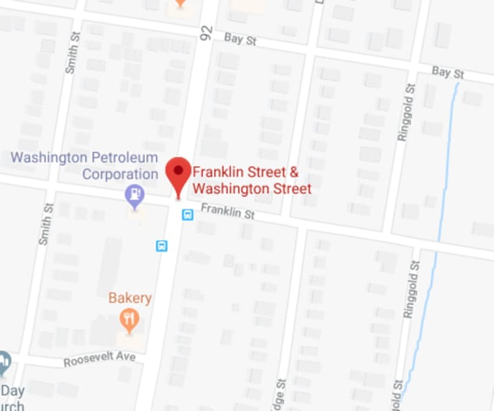 Peekskill police are searching for a black BMW in connection with a hit-and-run.