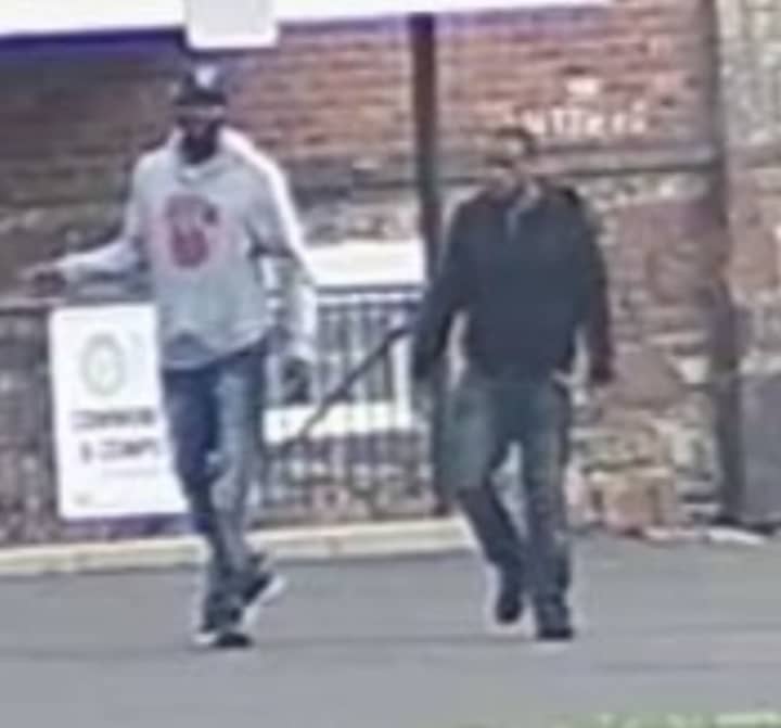<p>Two of the three suspects involved in an alleged armed robbery in Norwalk were caught on camera.</p>