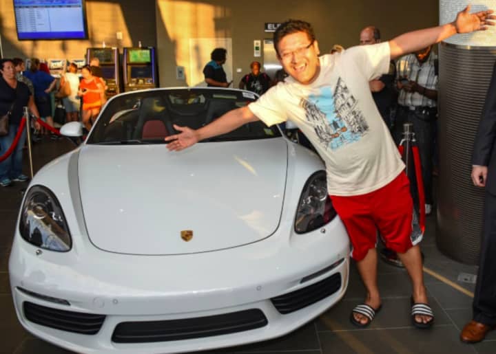 Sumeet G of Fair Lawn won a brand new Porsche Boxster from a Yonkers casino.