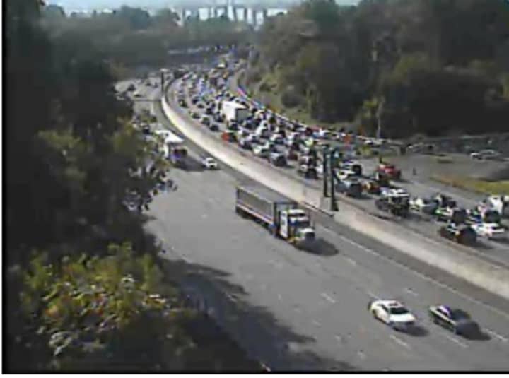 A look at Rockland-bound delays on I-87 at 5:20 p.m.