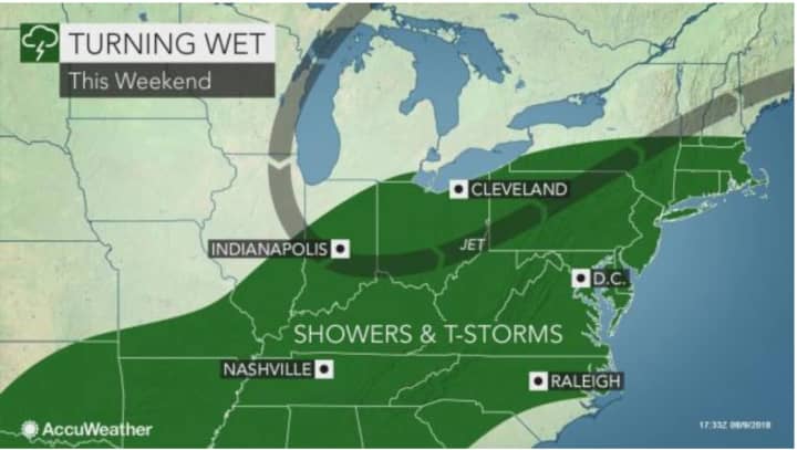 Showers, rain and thunderstorms could lead to flooding.