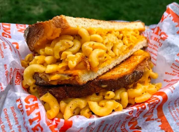 Grab a grilled mac n cheese from CheeZen at the Ridgefield PBA food truck festival.