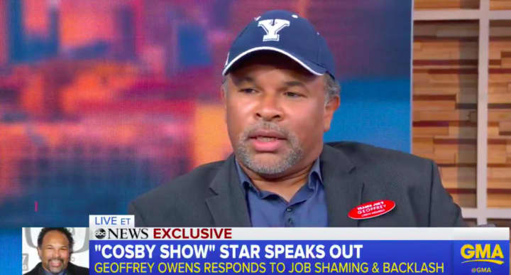 Geoffrey Owens responds to &quot;job-shaming&quot; article on &quot;Good Morning America.&quot;