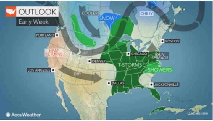 A look at the weather pattern for next week.