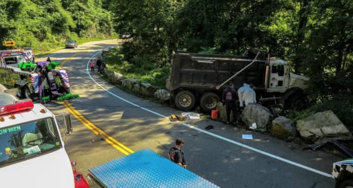 A stretch of Bear Mountain Bridge Road had to be shut down in Cortlandt over the weekend as first responders cleaned up a diesel fuel spill.