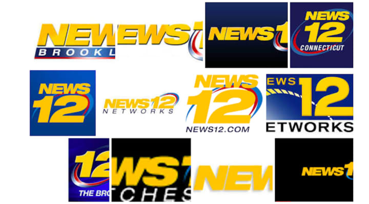 Various News 12 television network logos