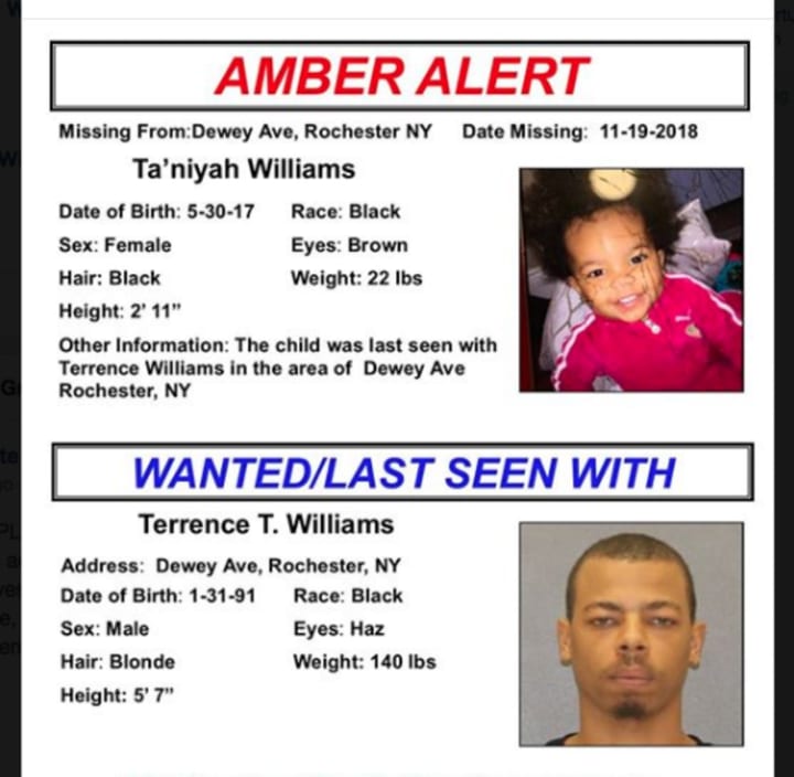 A look at info and photos for the Amber Alert.