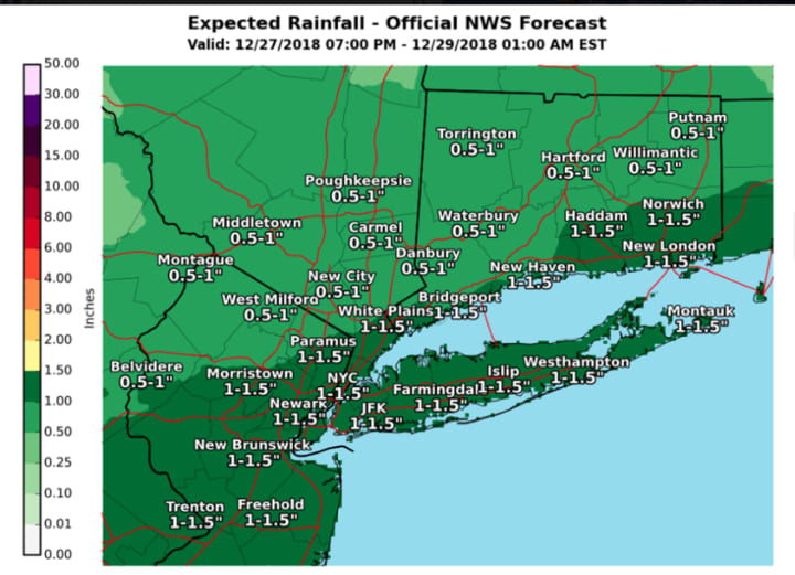 A look at projected rainfall totals