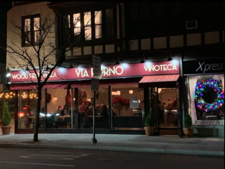 Via Forno Wood Fired Pizza and Vinoteca, located at 2 Garth Road in Scarsdale