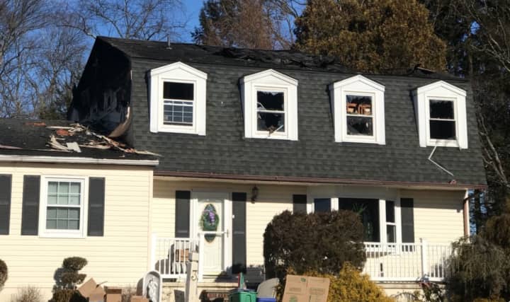 The house involved in the fire in Blauvelt.