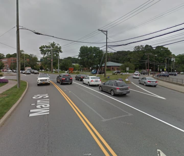 The intersection of South Bedford Road and Main Street in Mount Kisco.