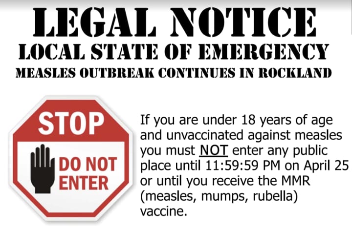 A state of emergency in Rockland County in response to a measles outbreak has been overturned by a state Supreme Court judge.