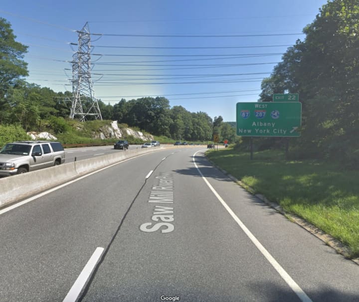 The Saw Mill River Parkway in Greenburgh.