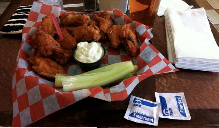A plate of Buffalo wings from Buffalo&#x27;s Anchor Bar, where it was invented in 1964.