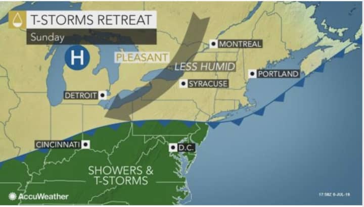 The latest round of storms that accompanied a cold front has brought a big change in the weather pattern.