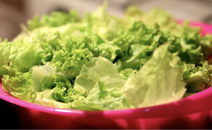 The items purchased in the Consumer Reports test included lettuce.