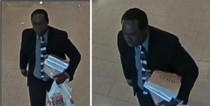 Police are on the lookout for a man suspected of stealing four Versace cologne gift sets valued at $250 from Macy’s at Smith Haven Mall on Sunday, July 21 around 11 a.m.