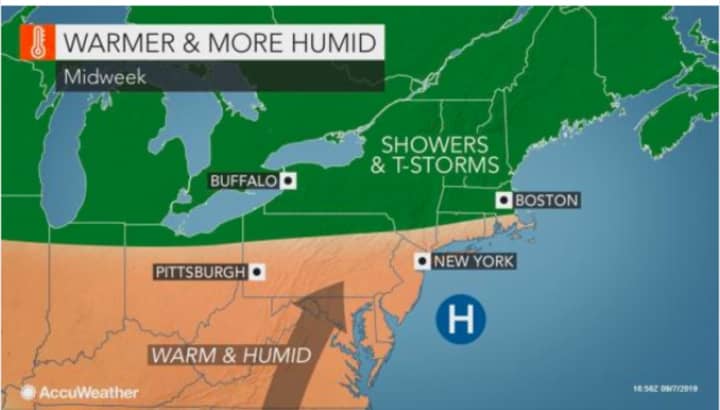 A look at the warm and humid weather pattern.