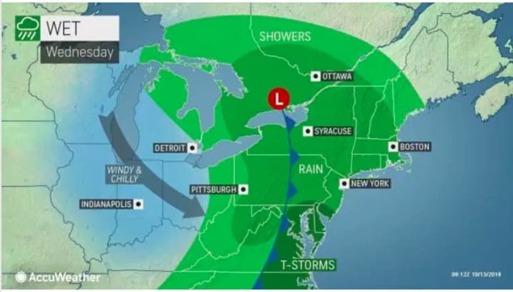 The season&#x27;s first Nor&#x27;easter will bring a widespread soaking rainfall to the entire region.
