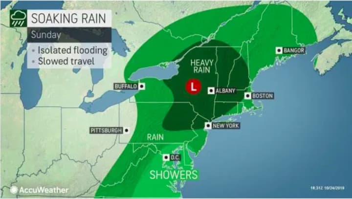 Sunday, Oct. 27 will be a super soaker.