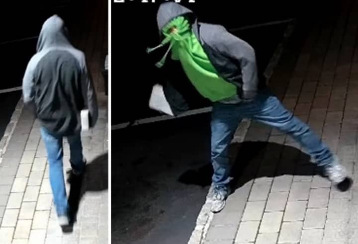 Police are on the lookout for a man suspected of breaking the front door and stealing cash from Spirit and Liquor in Lake Ronkonkoma (290 Smithtown Boulevard) on Friday, Oct. 11 around 5:50 a.m.