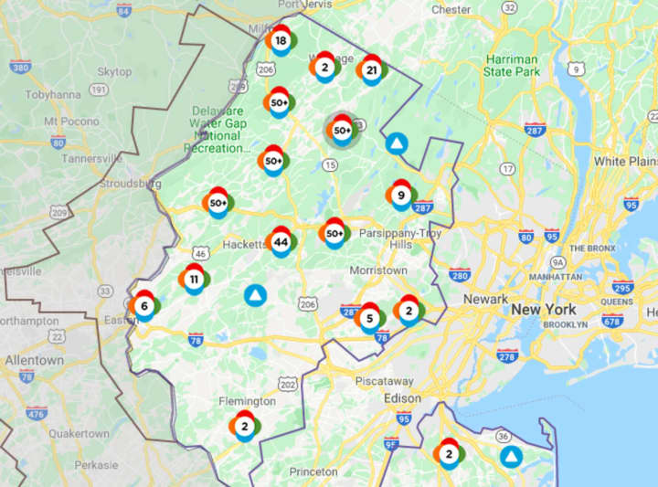 Monday&#x27;s storm left thousands without power in Sussex and Warren counties.