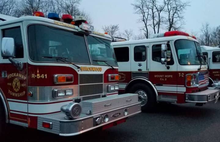 Rockaway Township&#x27;s fire engines.