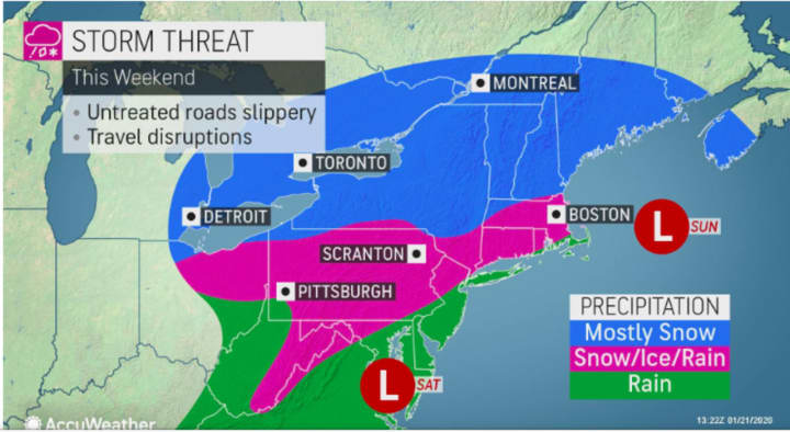 A look at the winter storm threat for this weekend.
