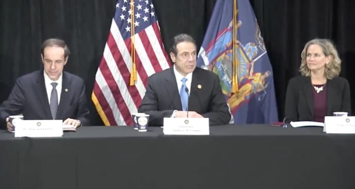 New York Gov. Andrew Cuomo was on Long Island to offer an update on coronavirus in the area.