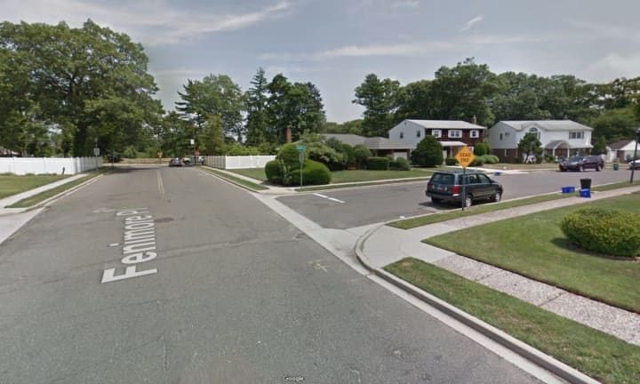 Two men fled on foot at the intersection of Fenimore Place and School Drive in Baldwin.