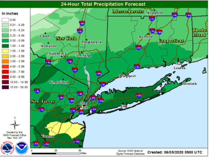 A look at projected rainfall totals.