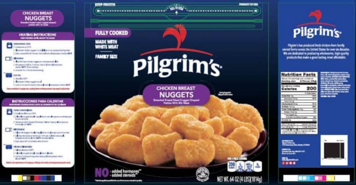 Tens of thousands of pounds of a popular chicken nugget item are being recalled due to the possible presence of rubber in the product.
