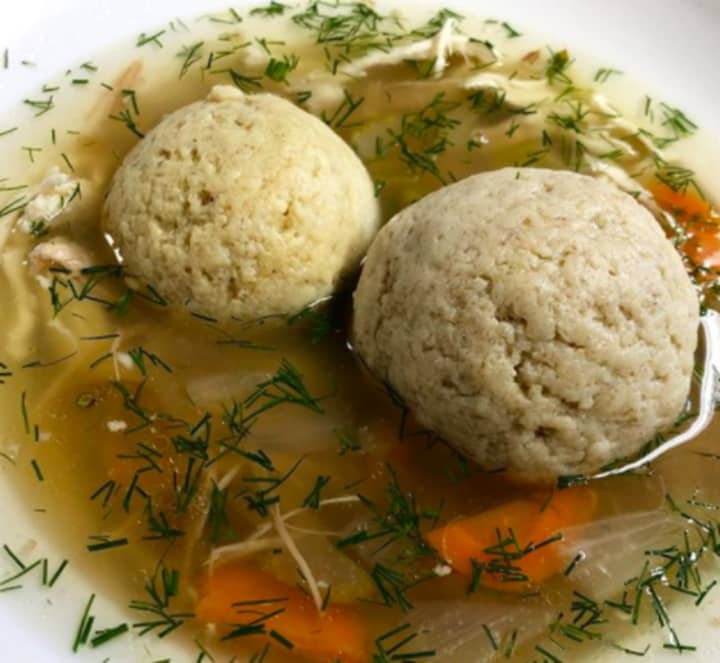 Matzo ball soup from Mikki and Al&#x27;s Noshery.