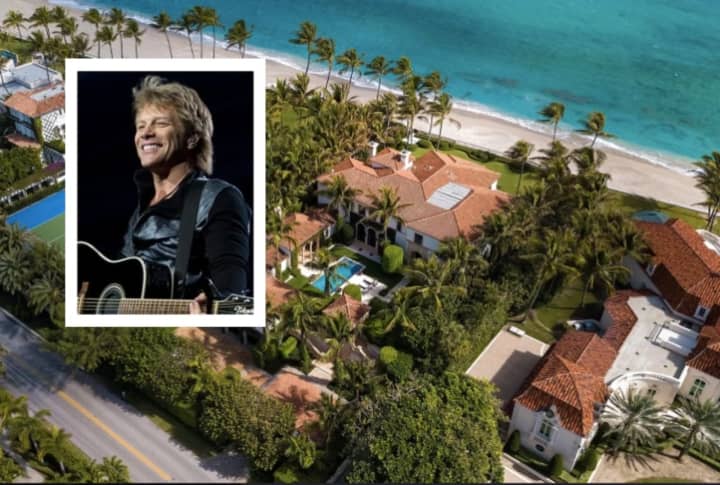 Rocker Jon Bon Jovi purchased a Palm Beach waterfront estate at 1075 N Ocean Boulevard for $43 -- the same day he sold his other Florida home down the street for less than half of that.